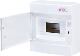 ECT8PO (bílá dvířka) Rozvodná skříňka na omítku DIDO-E