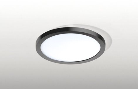 Slim 15 Round zápustné LED svítidlo AZ2843 12W 1000lm 4000K RA>90 black acryl 145mm IP44 černé 3