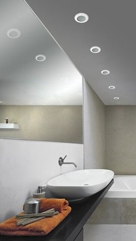 EMILIO koupelnové podhledové svítidlo 1x GU10 50W bez zdroje 9,1cm kulaté IP54, černé 2