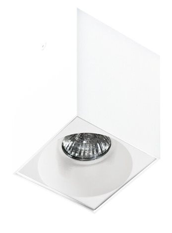 HUGO stropní bodové svítidlo 1x GU10 50W 9,7cm hranaté IP20, bílé 2