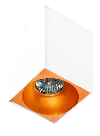 HUGO stropní bodové svítidlo 1x GU10 50W 9,7cm hranaté IP20, bílé 8