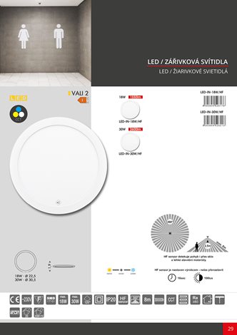 LED-IN-18W/HF SMD kruh 22,5cm vč. HF,18W,CCT,1550lm 5