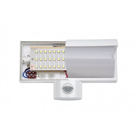 WHLX84-STR LED svítidlo venkovní nástěnné 9W 440lm 4100K 45xSMD IP44 stříbrné 2