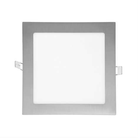 LED-WSQ-12W/27/CHR LED panel 17x17cm 12W 940lm 2700K IP20 chrom 1