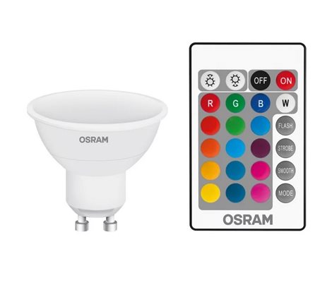 LED žárovka Osram LS PAR16 25 RGBW REM 4,2W/827 120° 230V FR GU10 FS1 3