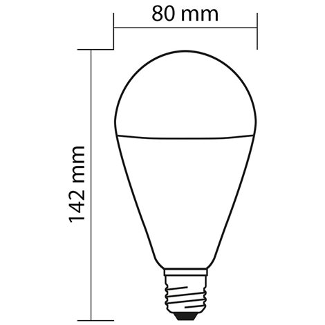 ML-321.017.95.0 LED žárovka 16W, E27, 2700K, CRI 80, vyzař. úhel 150°, sv. tok 1335lm, PF 5