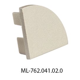 ML-762.041.02.0 Koncovka pro RS bez otvoru, stříbrná barva, 1 ks