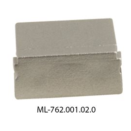 ML-762.001.02.0 Koncovka pro PG bez otvoru, stříbrná barva, 1 ks
