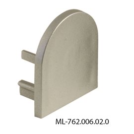 ML-762.006.02.0 Koncovka bez otvoru pro PD, stříbrná barva, 1 ks