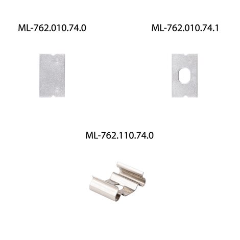 ML-761.101.74.1 Přisazený hliníkový profil PG2 16x8mm bez difuzoru 1m 3
