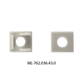 ML-762.036.43.0 Koncovka bez otvoru pro AG, AR, AS, stříbrná barva, 1ks