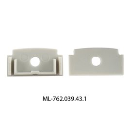 ML-762.039.43.1 Koncovka s otvorem pro AZ, stříbrná barva, 1ks