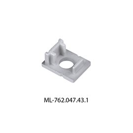 ML-762.047.43.1 Koncovka s otvorem pro PK2, stříbrná barva, 1ks