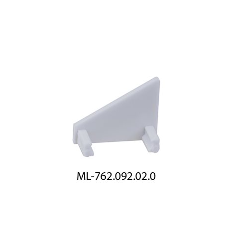 ML-762.092.02.0 Koncovka bez otvoru pro RN, stříbrná barva, 1ks