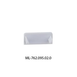 ML-762.095.02.0 Koncovka bez otvoru pro PE, stříbrná barva, 1ks