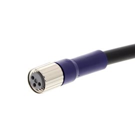 XS3F-LM8PVC3S2M kabel pro připojení senzorů s konektory, M8, 3pin, přímý, 2m
