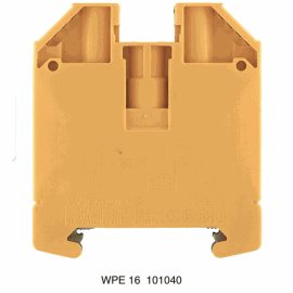 WPE 16 PE svorka, Šroubové připojení, 16 mm2, 1920 A (16 mm2), zelená / žlutá