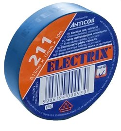 Izolační páska 211 PVC/15x10x0,13/světlé modrá