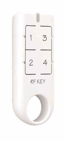 RF Key/W bílá Klíčenka RF, 4 kanály (tlačítka) 2