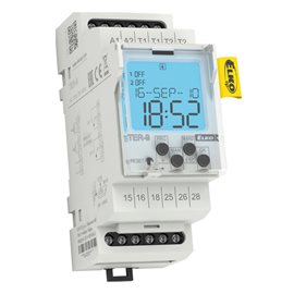 TER-9/230V digit.termostat+spínací hodiny,programovatelný