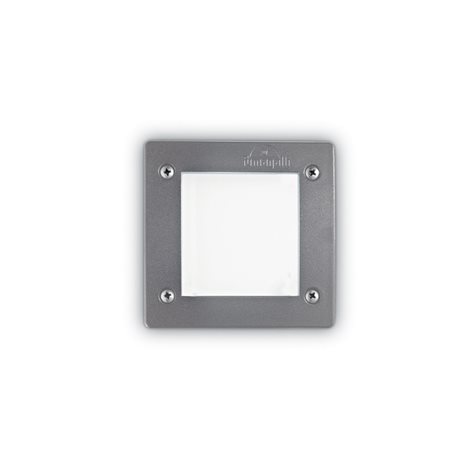 LETI PT1 SQUARE venkovní zápustné svítidlo 1x GX53 LED 3W 350lm 4000K 11,5cm hranaté IP66, šedé 1