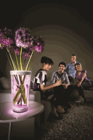 Svítící LED váza Philips Lumiware 69153/60/PH s barevným nebo bílým světlem 7