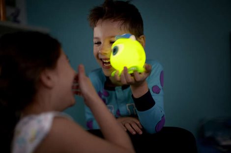 Dětská noční přenosná nabíjecí LED lampa SoftPal Mike 71705/33/16 + lampička 71711/01/16 10
