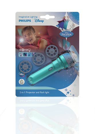 71788/08/16 Disney Frozen PROJEKTOR/BATERKA LED 0,1W vč.baterií 10
