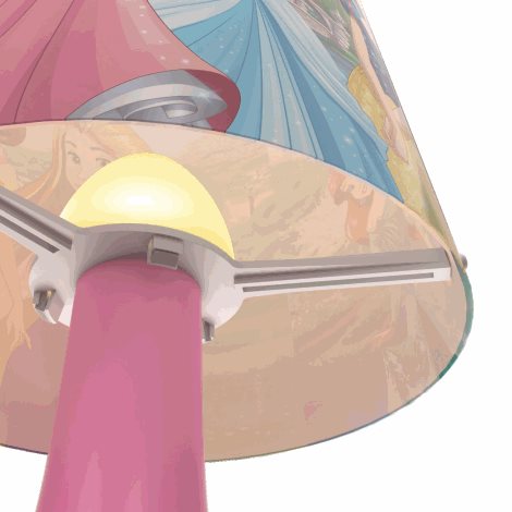 71795/28/16 Dětská stolní LED lampička Philips Disney Princess 2,3W 220lm 2700K, růžová 3