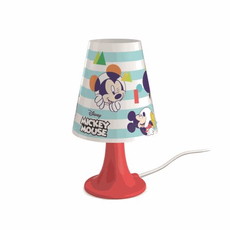 71795/30/16 Dětská stolní LED lampička Philips Disney Mickey Mouse 2,3W 220lm 2700K, červe 1