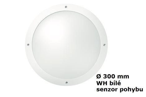 TOM LED 300 1200 840 MWS WH LED svítidlo kruhové přisazené IP66 18W 4000K 1200lm 1