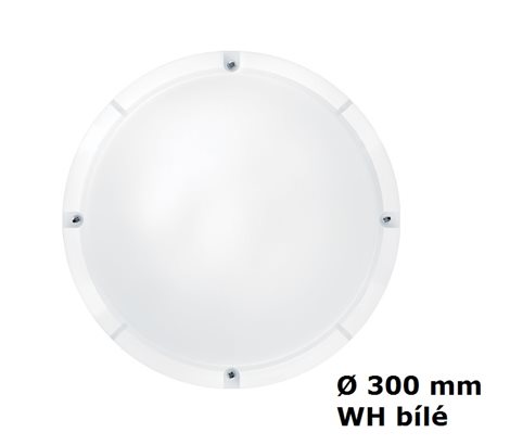 LARA LED 300 1200 840 WH LED svítidlo kruhové přisazené s IP65 bílé 13W 4000K 1200lm 1