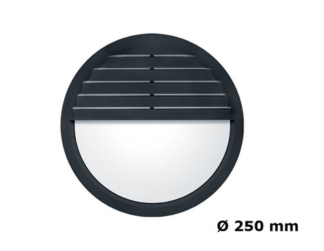LARA EYELID GRILLE TRIM SMALL 250 BLK Rámeček černý 250mm oční víčko s mřížkou 1