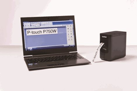 PT-P750W tiskárna samolepících štítků, pásky 6-24mm, automatický odstřih + poloodstřih 2