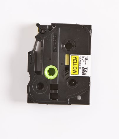 TZE-FX641 žlutá/černá 18mm, kazeta s flexibilní páskou, délka 8m 1