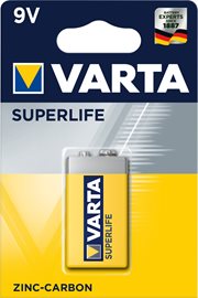 6F22 2022 baterie Varta 9V blok Superlife