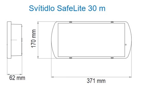 SL3MNM42E1C3A Nouzové svítidlo SafeLite SL30, MNM, IP42, 150lm, 1H 8