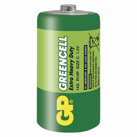 B1230 GP zinková baterie GREENCELL C (R14) 2SH 3