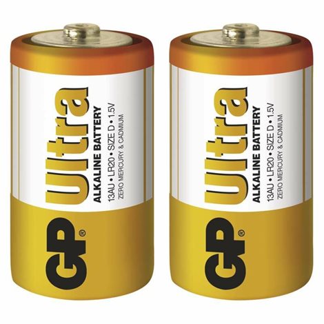 B1940 GP alkalická baterie ULTRA D (LR20) 2SH 1