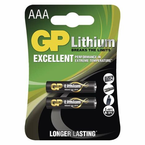GP baterie lithiová HR03 (AAA), blistr 1