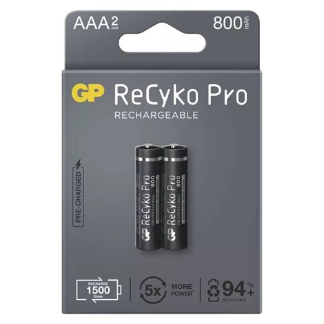 B2218 GP nabíjecí baterie ReCyko Pro AAA (HR03) 2PP 1