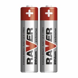 Raver baterie lithiová FR03 (AAA,mikrotužka), 2ks v blistru