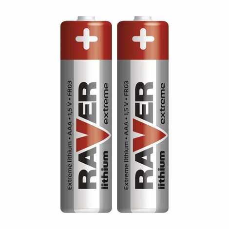 Raver baterie lithiová FR03 (AAA,mikrotužka), 2ks v blistru 1