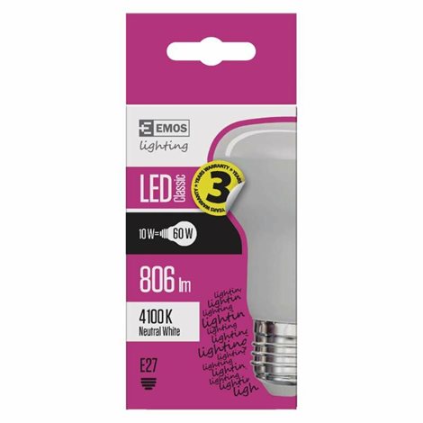 ZQ7141 LED CLS R63 10W E27 NW 3