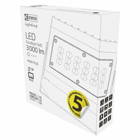 LED Reflektor PROFI PLUS ZS2420 18x4x16,7cm 30W 3500lm 4000K IP65 6