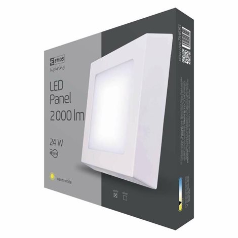 LED Panel přisazený ZM6151 čtverec 30x30cm 24W 2000lm 3000K IP20 6