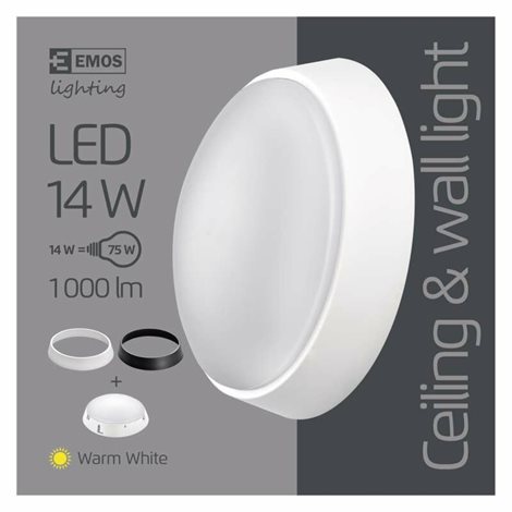 LED svítidlo přisazené WALL/CEILING ZM3130 kruh 21,5cm 14W 1000lm 3000K IP54 4