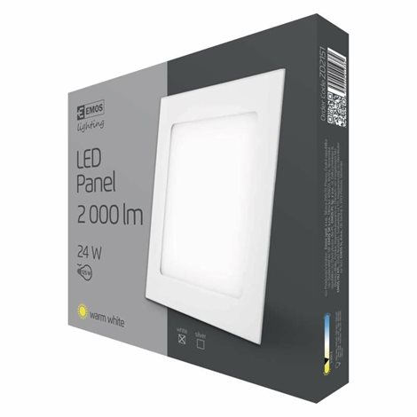 LED Panel vestavný ZD2151 čtverec 30x30cm 24W 2000lm 3000K IP20 6