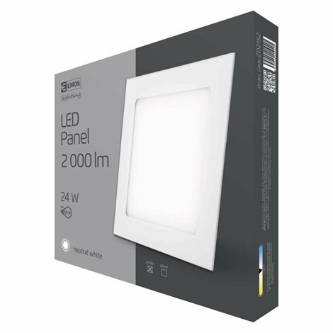 LED Panel vestavný ZD2152 čtverec 30x30cm 24W 2000lm 4000K IP20 6