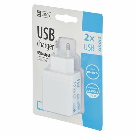 V0114 USB ADAPTÉR SMART SÍŤ 3.1A 8
